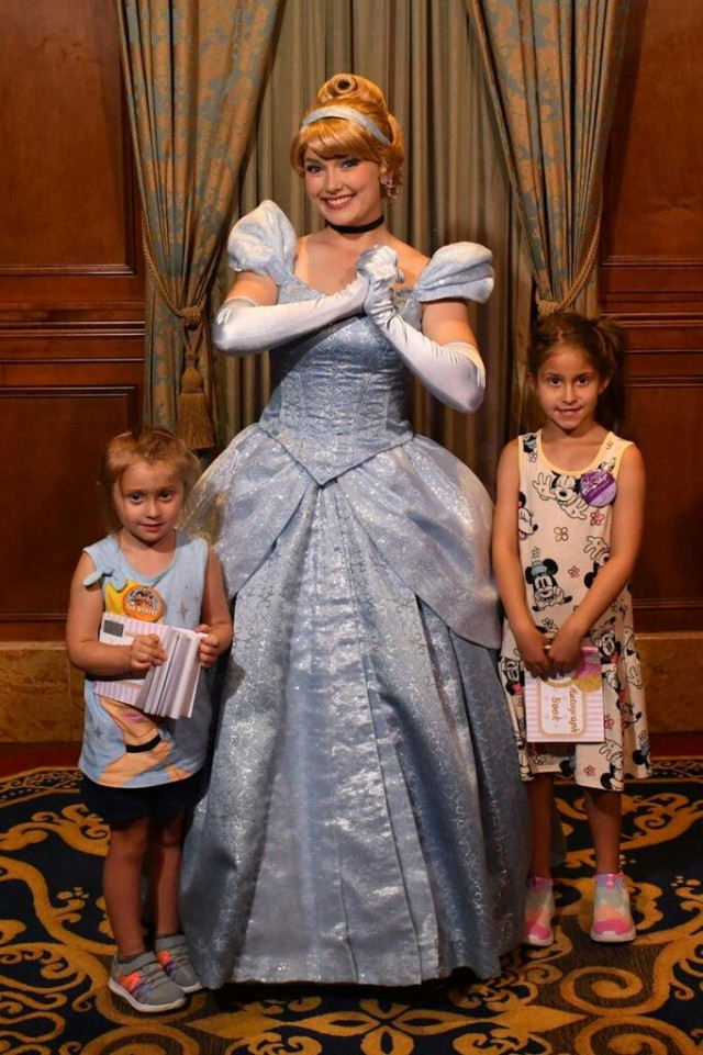 Melina and Sister with Cinderella