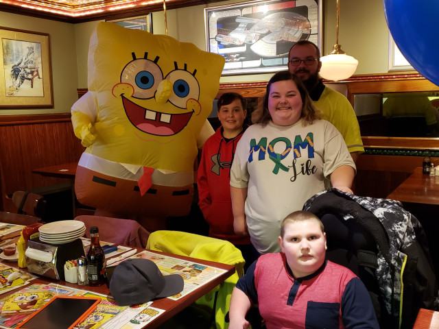 Family with Sponge Bob