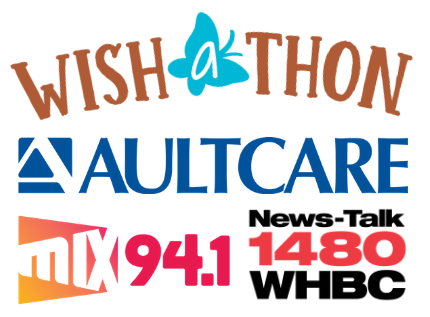 WishAThon AultCare WHBC Mix 95.1 White Background
