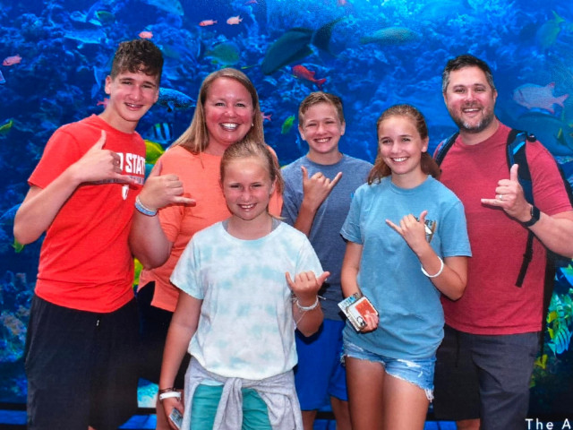 Family at Maui Ocean Center