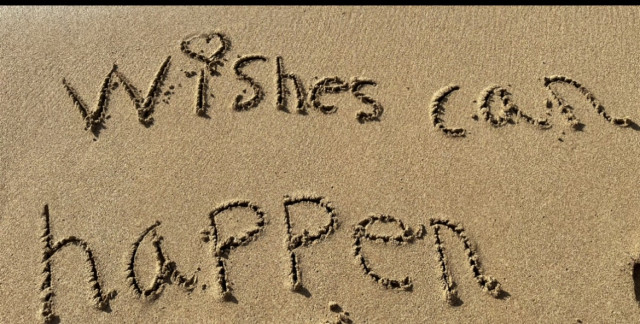 Wishes Can Happen in Sand
