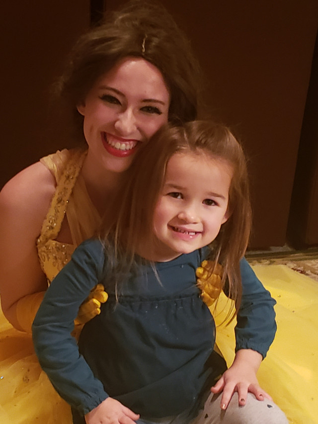 Anna Benner with Belle