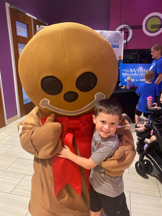 Jaxon w Gingerbread Man