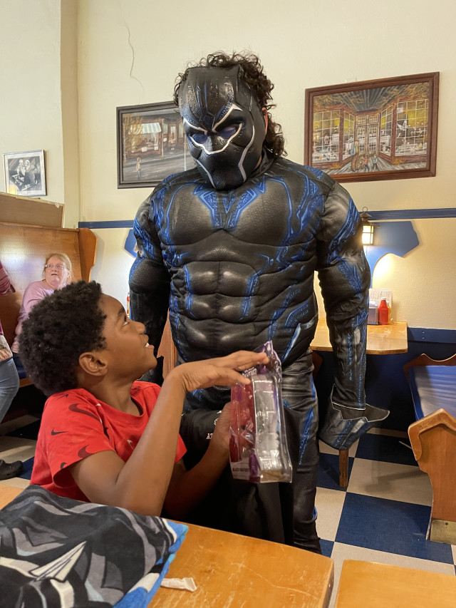 Kyree Talking with Black Panther