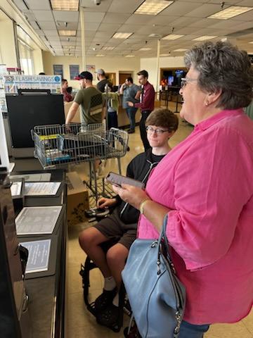 Joey with Margie at MicroCenter