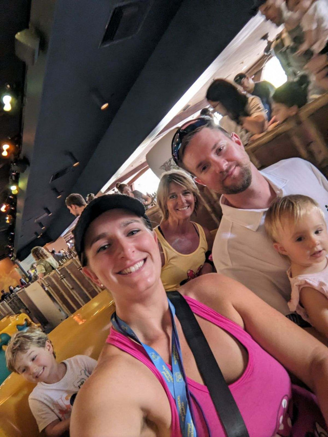 Family on Ride at Disney