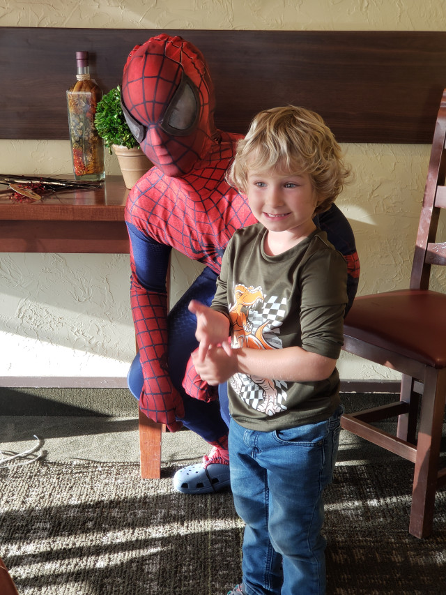 Myles and Spiderman 2
