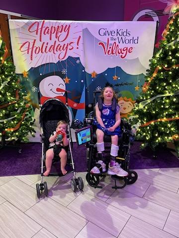 Charlotte and Brother Happy Holidays at GKTW