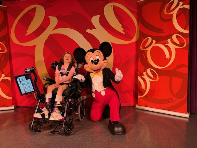 Charlotte with Mickey