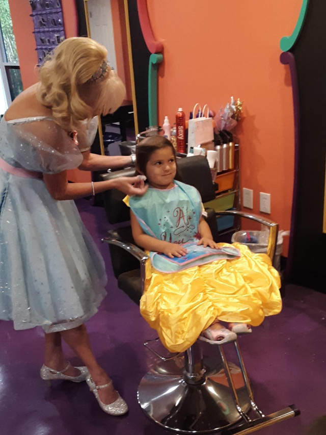 Mina getting made over at GKTW Salon