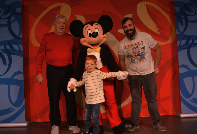 Scotland with Dad and Grandpa and Mickey