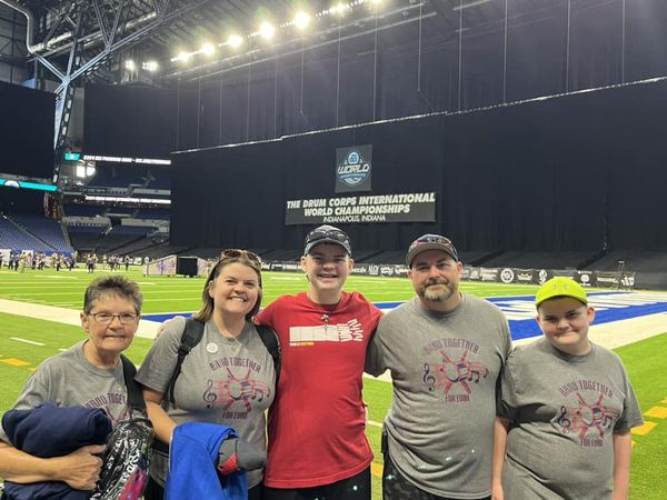 Family on Field at DCI Comp