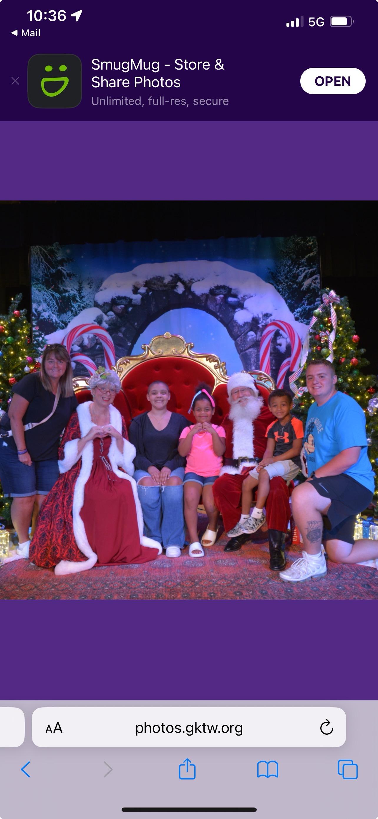 Group with Santa