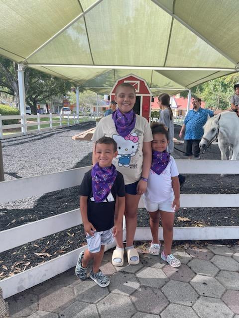 Jaleia and Sibs at Corral