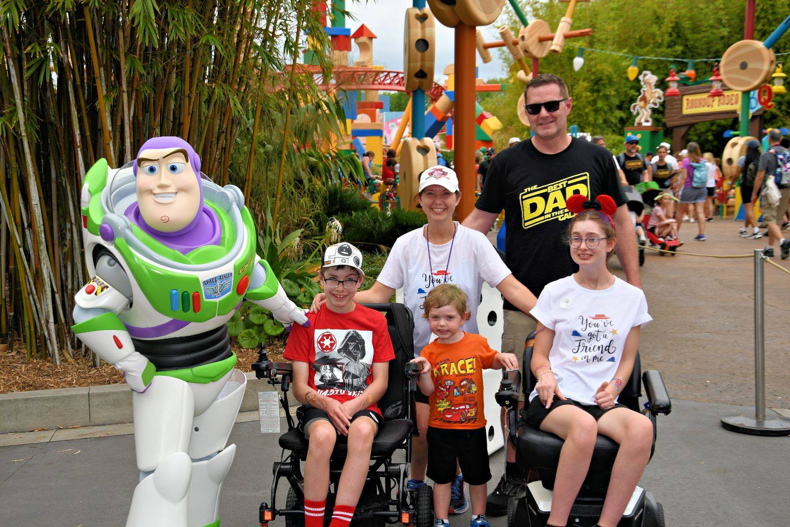 Nicholas and Family with Buzz Lightyear