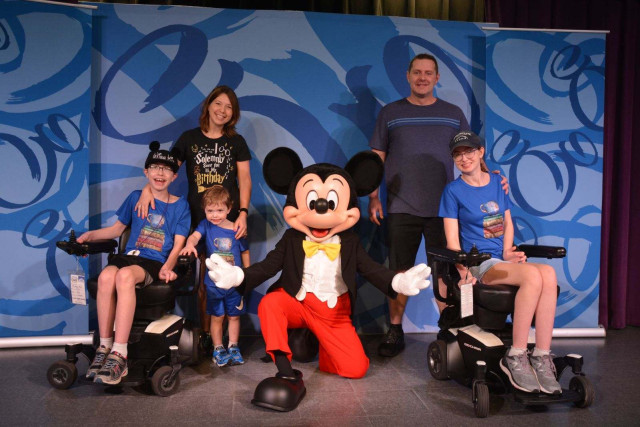 Nicholas and Family with Mickey Mouse