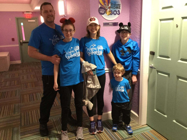 Nicholas and Family with WCH Shirts at GKTW