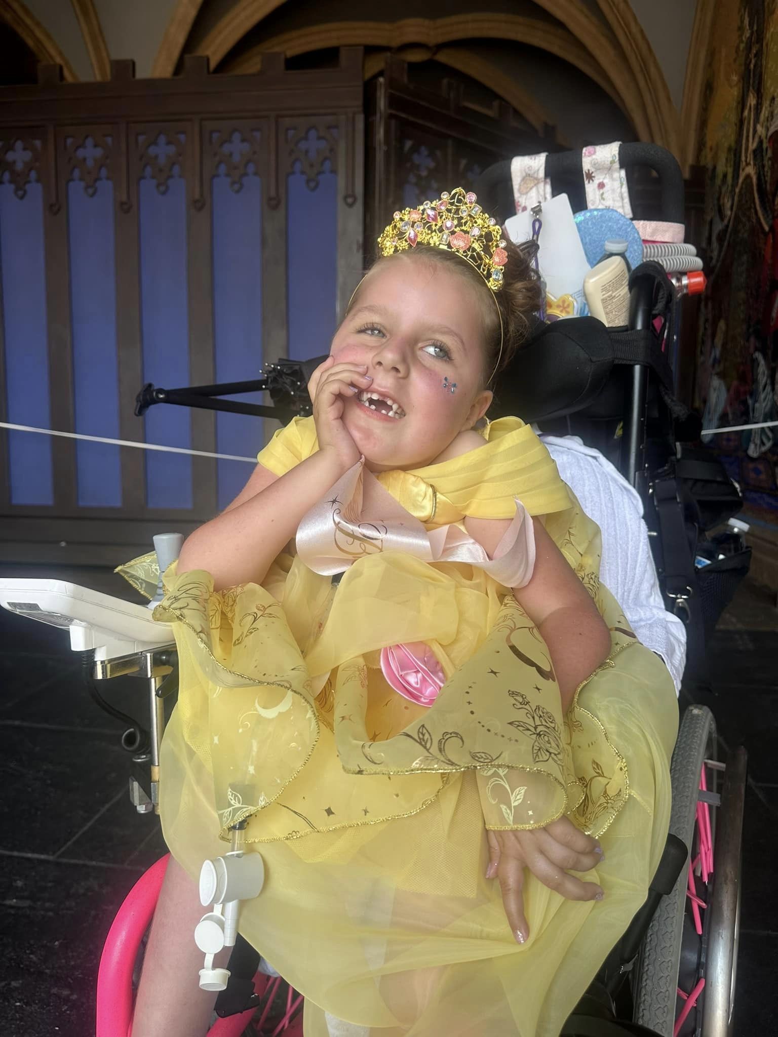 Evie Beautiful Yellow Princess Dress Disney