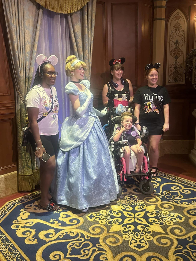 Evie and Group with Cinderella