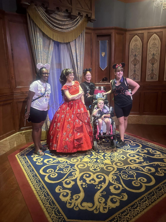 Evie and Group with Princess Elena