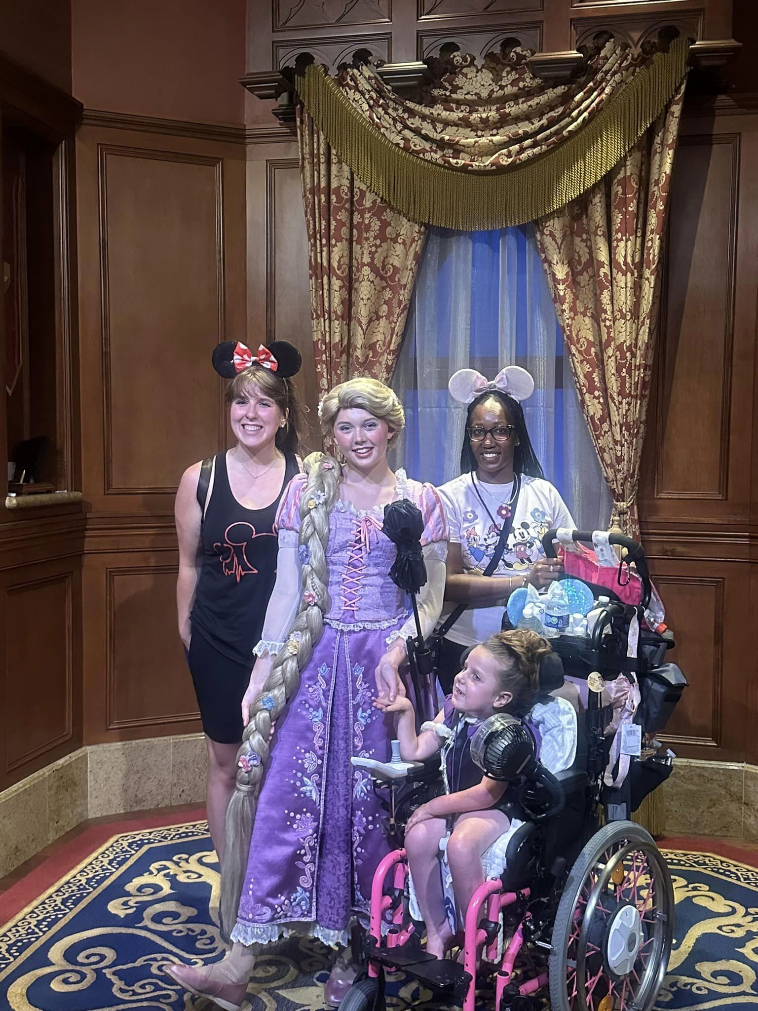 Evie and Nurses with Rapunzel