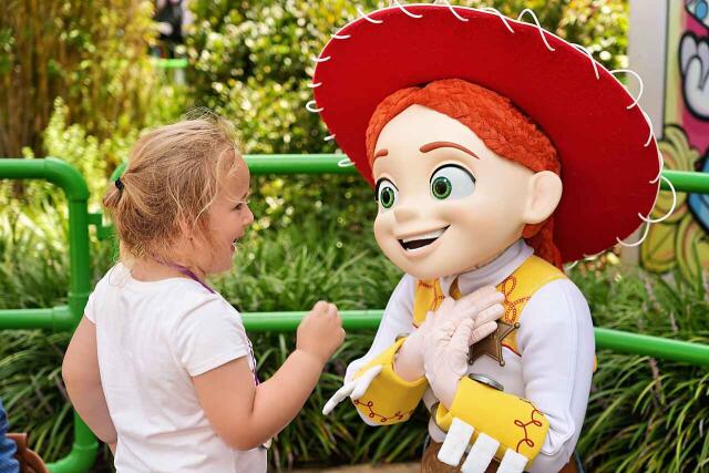Everleigh with Jessie from Toy Story