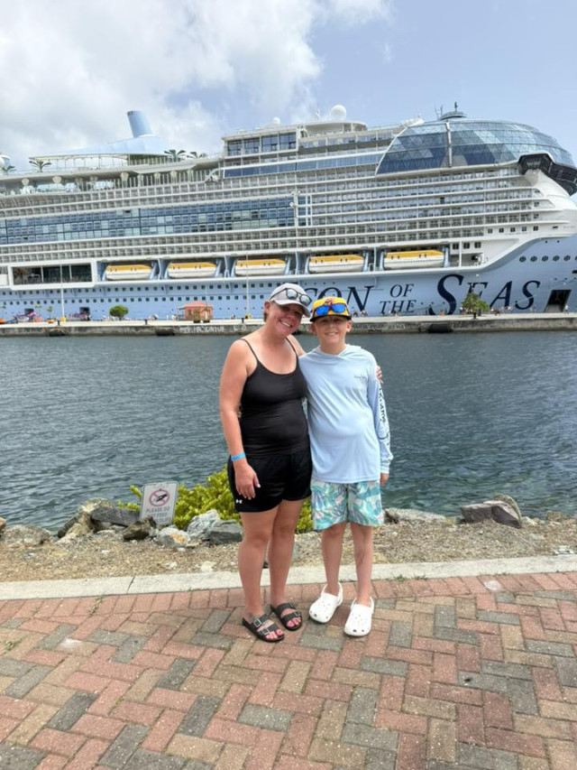 In front of Icon of the Seas