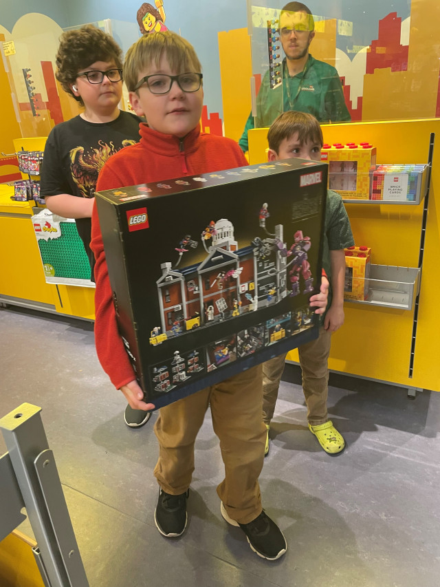 Boys in Lego Store