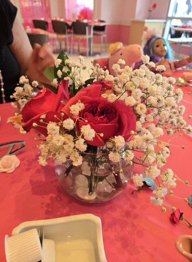 Birthday Flowers in Bistro