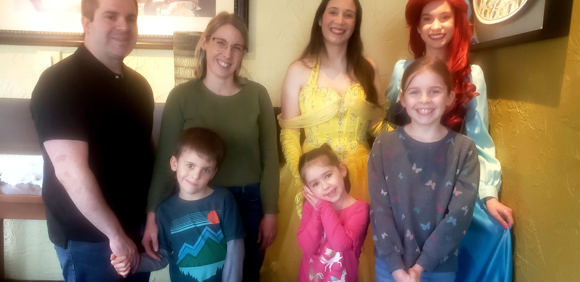 Lily and Family with Princesses