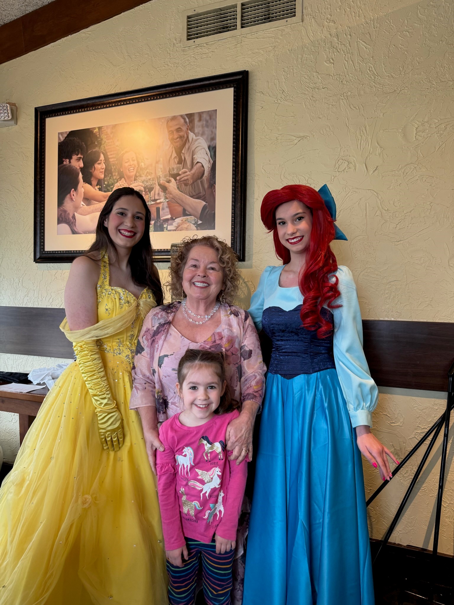 Lily with wish granter and princesses