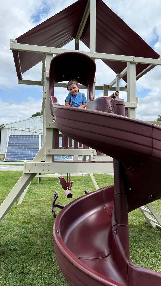Great Smile Closeup Isaac Yoder on Slide