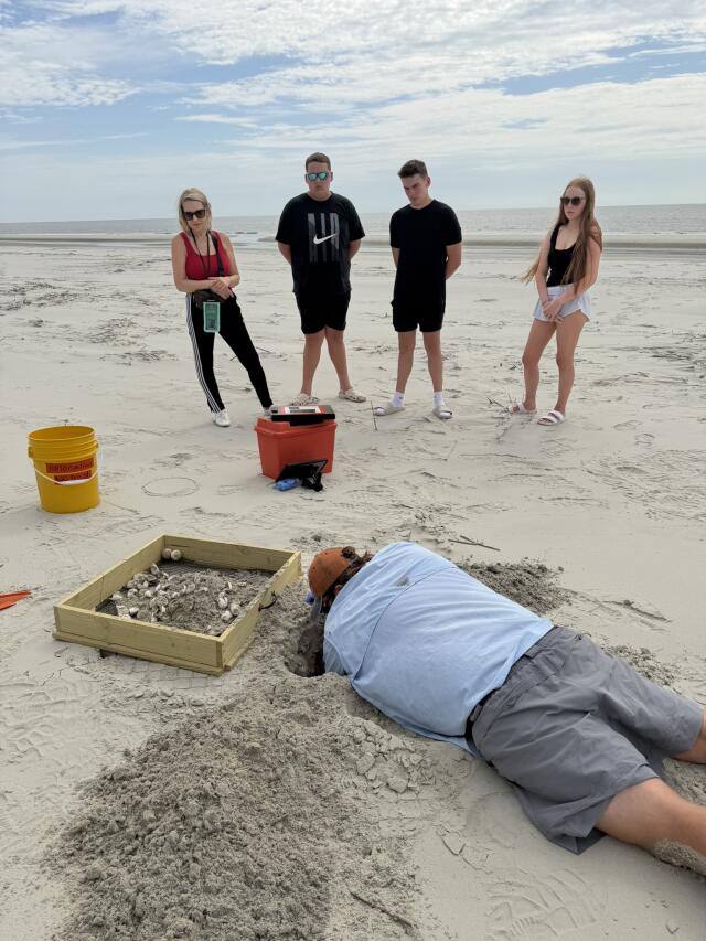 Family watching Will Dig one up