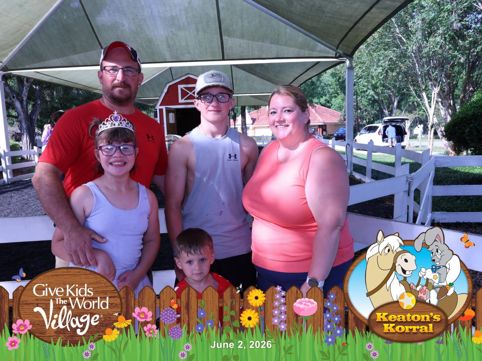 Mallory and Family at Keaton's Corral