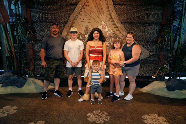 Mallory and Family with Moana